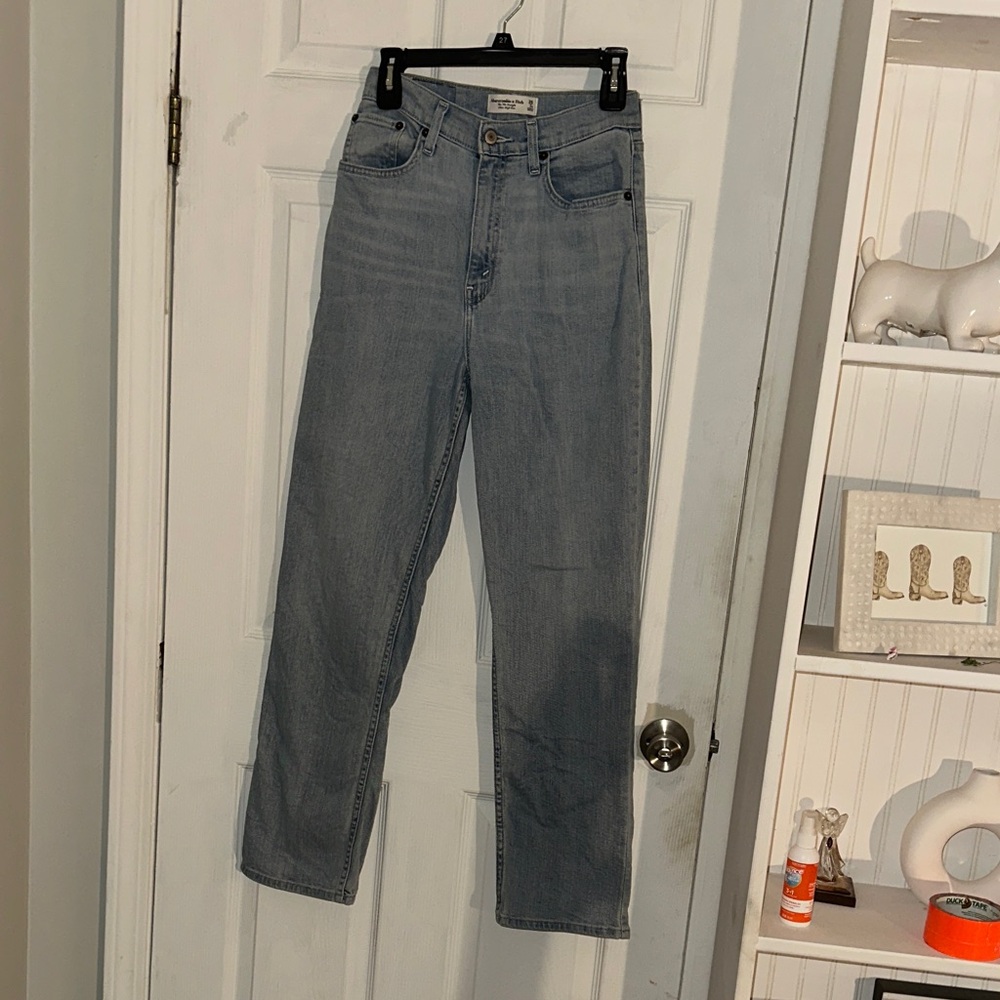 Abercrombie & Fitch Light Blue Straight Leg Jeans